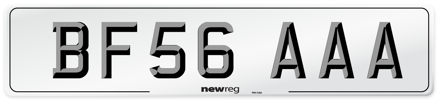 BF56 AAA Number Plate from New Reg